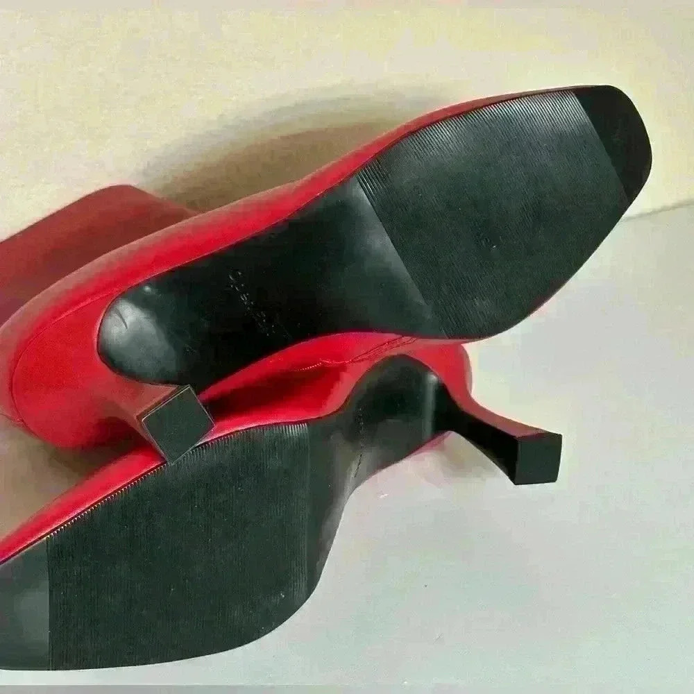 Open Edit Red Hesper Bootie Holiday Valentines Club Party 9.5 - Picture 8 of 10